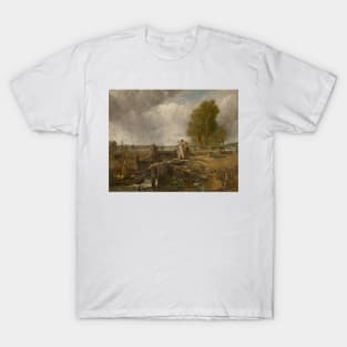 Study of a Boat Passing a Lock by John Constable T-Shirt